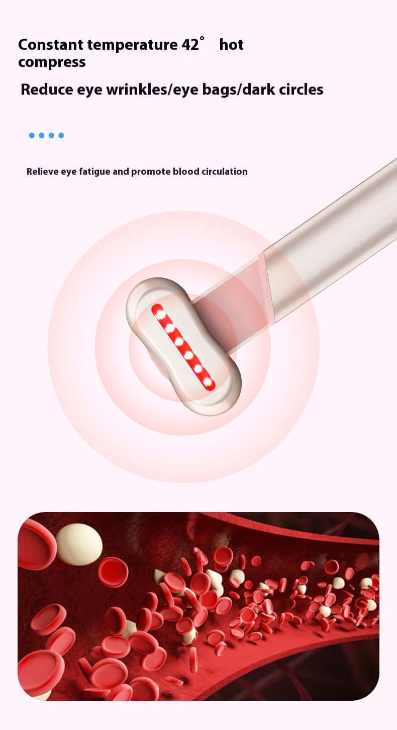 electric eye massager with red blue light - Miel rose luxe