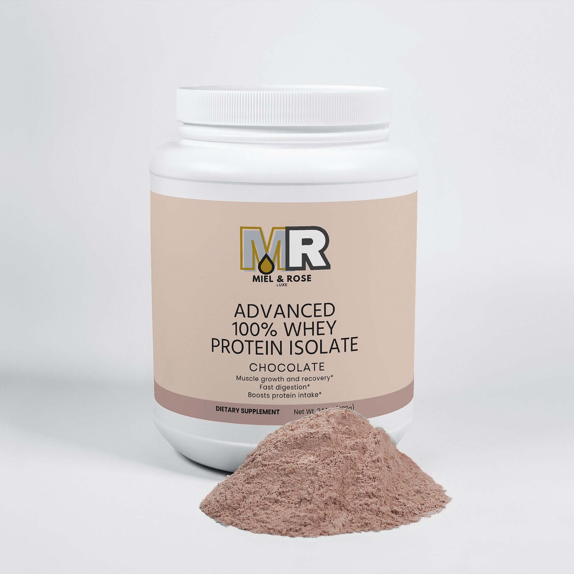Advanced 100 Whey Protein Isolate Chocolate - miel rose luxe