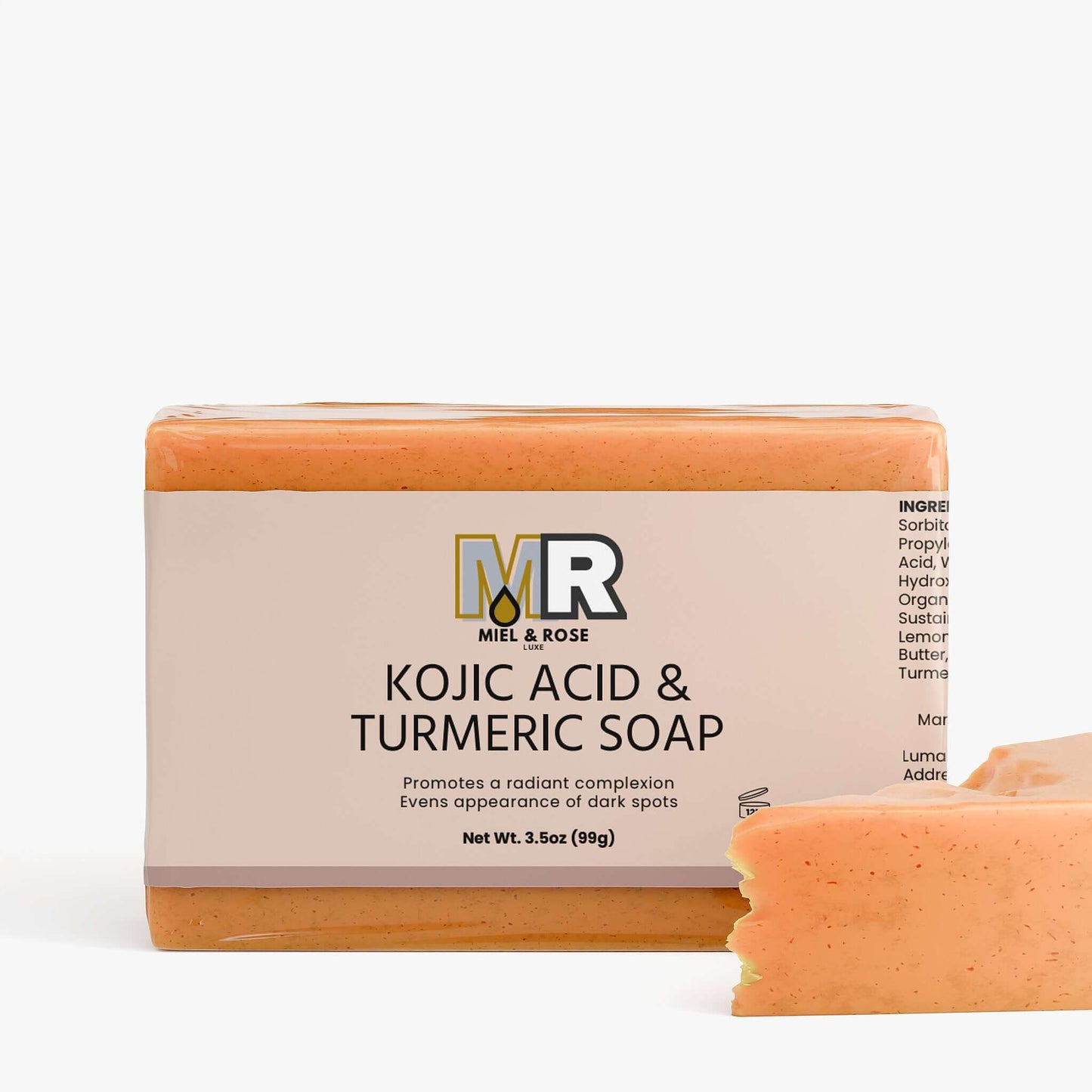 kojic acid turmeric soap Soap - Miel rose luxe