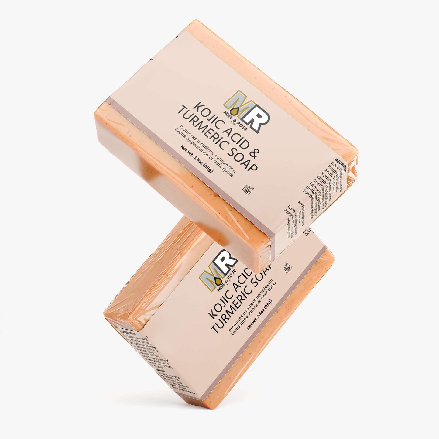 kojic acid turmeric soap Soap - Miel rose luxe