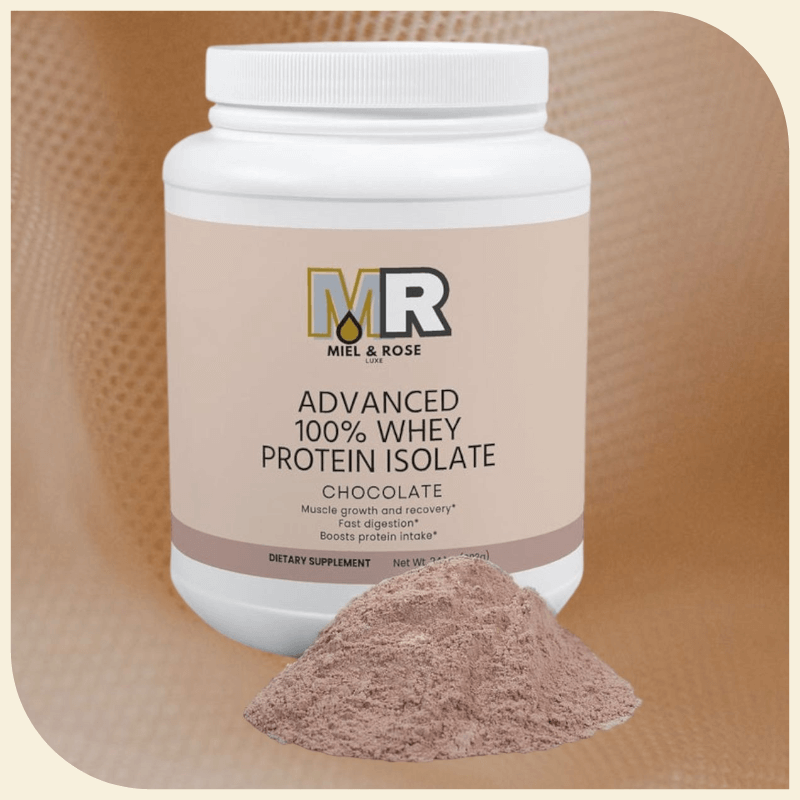 Protein & Health Products |  Advanced 100 Whey Protein Isolate Chocolate - Miel rose luxe