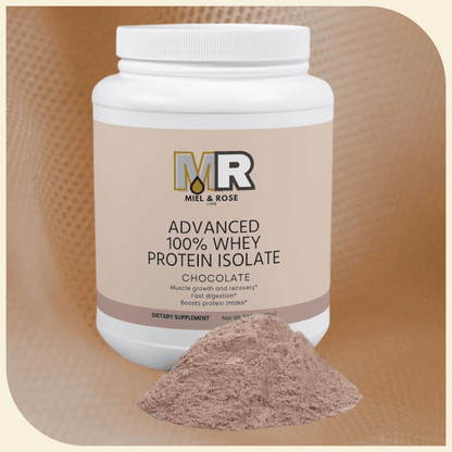 Protein & Health Products |  Advanced 100 Whey Protein Isolate Chocolate - Miel rose luxe