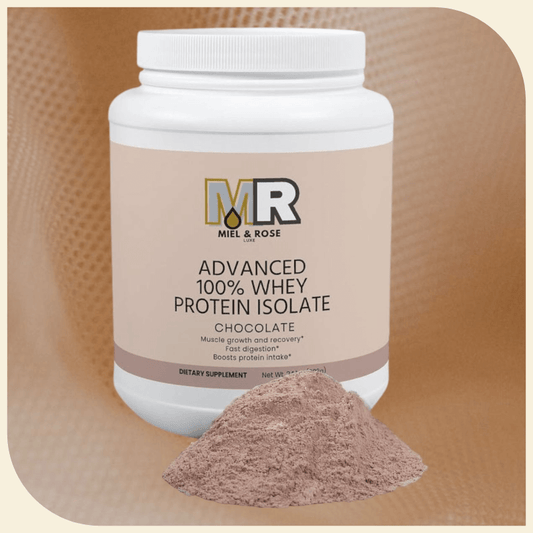 Protein & Health Products |  Advanced 100 Whey Protein Isolate Chocolate - Miel rose luxe